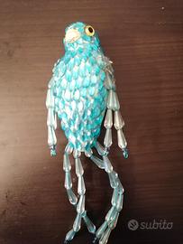 Pappagallo Vintage in Paillettes e Perline 