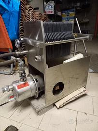 pompa filtro a cartoni per vino olio succhi
