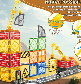 BuzzoXerex Costruzioni Magnetiche, 70 Pezzi di Tes
