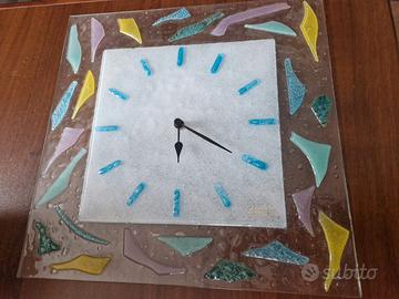 Orologio da parete in vetro