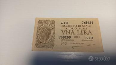 UNA LIRA 23 NOVEMBRE 1944-LUOGOTENENZA FDS
