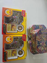 👉 Pokemon Tin Charizard + Box Collezione Day