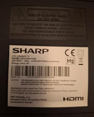 televisore sharp 32 pollici hd ready
