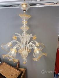 lampadario in vetro di murano 