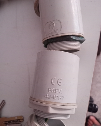 Raccordo tubo scatola ip67 diam.40