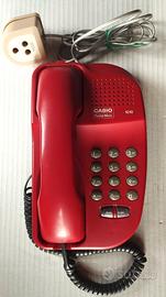 Telefono Fisso Vintage Casio PhoneMate 1010 Rosso 