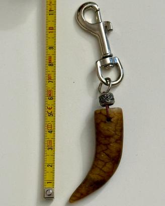 Portachiavi Zanna Pietra Naturale