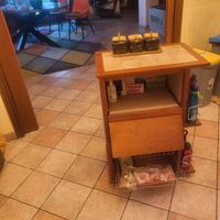 Isola con ruote Carrello Portapane Portafrutta