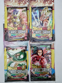 4 Bustine Booster Dragonball Card Game Revival Nuo