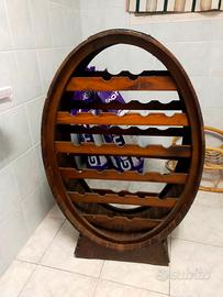 Porta bottiglie in legno 