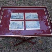 Tavolino vintage inglese da picnic