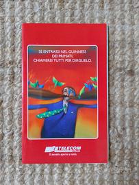 Folder 8 schede telefoniche "Guinnes dei primati"
