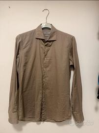 Camicia Beige Cotton & Silk 