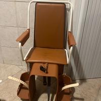 Seggiolone bici in pelle