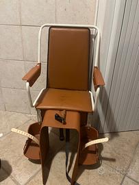 Seggiolone bici in pelle