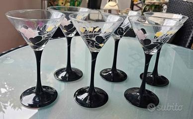 6 calici da Cocktail da Martini Domino Anais Lumin