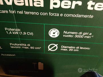 Trivella a scoppio per foro terreno