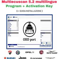 Kit diagnostica Multiecuscan 5.2 OBD ecu LEGGERE