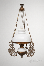 Lampadario antico a sospensione XIX - XX secolo