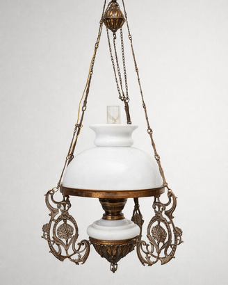 Lampadario antico a sospensione XIX - XX secolo