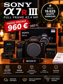 Sony Alpha A7R III - Full Frame 42,4 MP