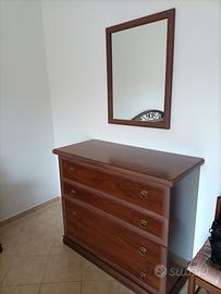 Comò con specchio seminuovi 