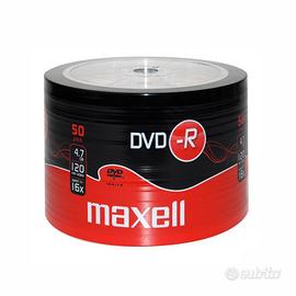 50 DVD-R Maxell 16x 120Minuti cod.275732