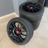 Cerchi e gomme 500 Abarth 595 Mak XLR 17 Black