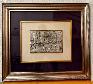 BASSORILIEVO ARGENTO 996% ALLIANI P. DEL MERCATO