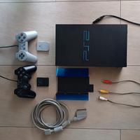 PS2 consolle, giochi e volante