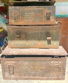 Cassa Cassetta Militare inglese vintage