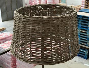 2 Grandi plafoniere in Vimini