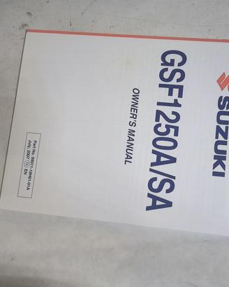 USO E MANUTENZIONE GSF1250A/SA BANDIT SUZUKI 99011