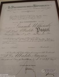 Quadro di conferimento storico.