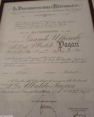 Quadro di conferimento storico.