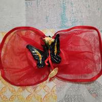 Coppia di farfalle in vetro Murano