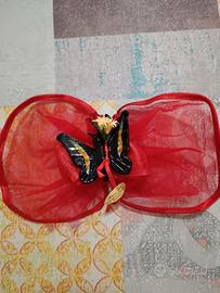 Coppia di farfalle in vetro Murano