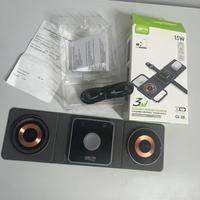 caricatore wireless pieghevole 3 in 1