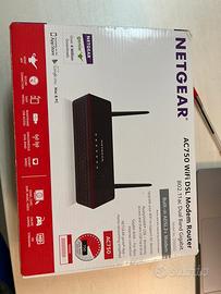 Modem router netgear D6000 AC750