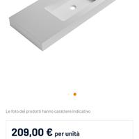 Lavandino Lavabo monoblocco