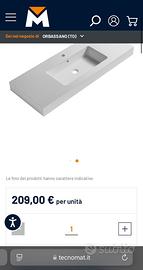 Lavandino Lavabo monoblocco