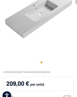 Lavandino Lavabo monoblocco