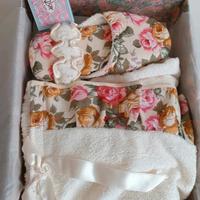 set da bagno vero Vintage confezione con scatola