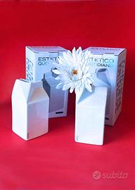 Set 2 lattiere "Brik" in fine porcellana Seletti