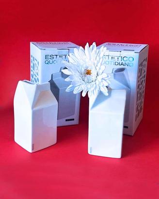 Set 2 lattiere "Brik" in fine porcellana Seletti