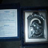 Madonna con bambino vintage in argento garanzia 