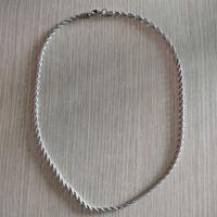 Collana a corda unisex in acciaio inossidabile