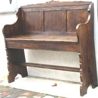 Antica panca da fogolar