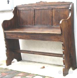 Antica panca da fogolar