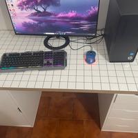 Monitor e pc con mouse e tastiera